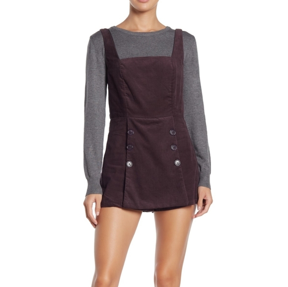 NWT: Angie Corduroy Romper - Picture 2 of 4
